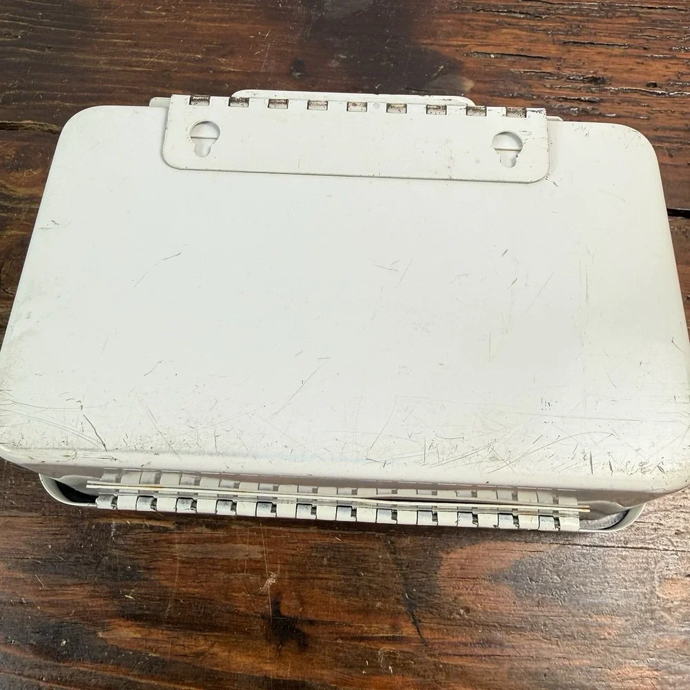 Vintage‎ Contel Continental Telephone First Aid Kit Metal Box Rare Logo 1960s